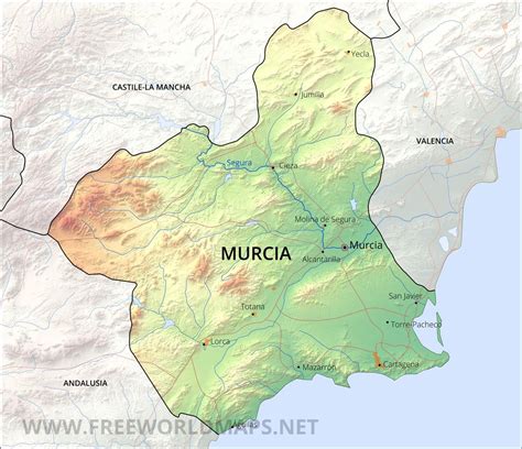 murcia carte|Murcia Map